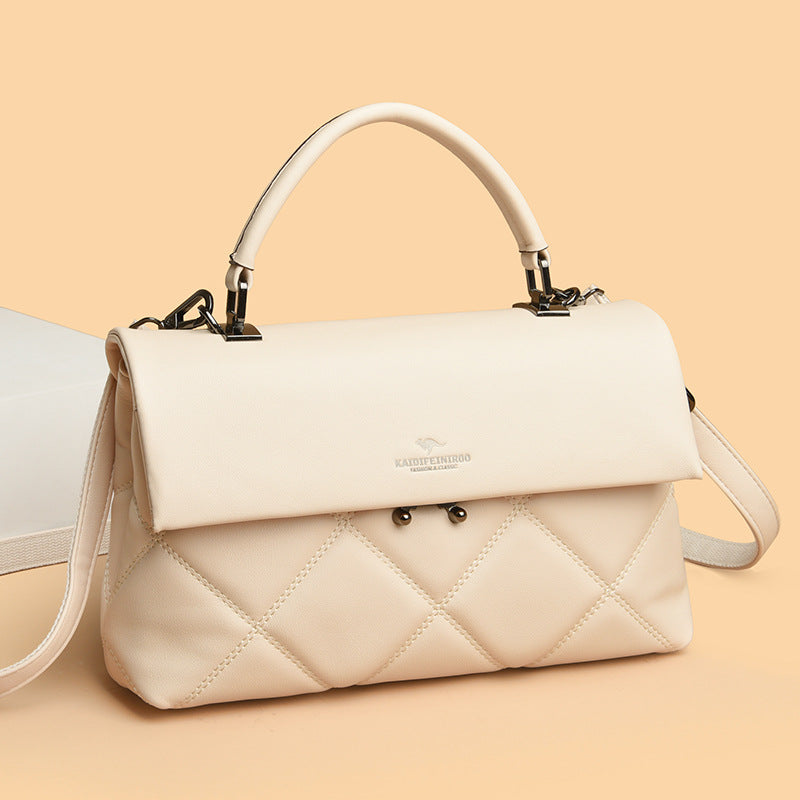 Sarah Express Structured Synthetic Leather Crossbody Handbag