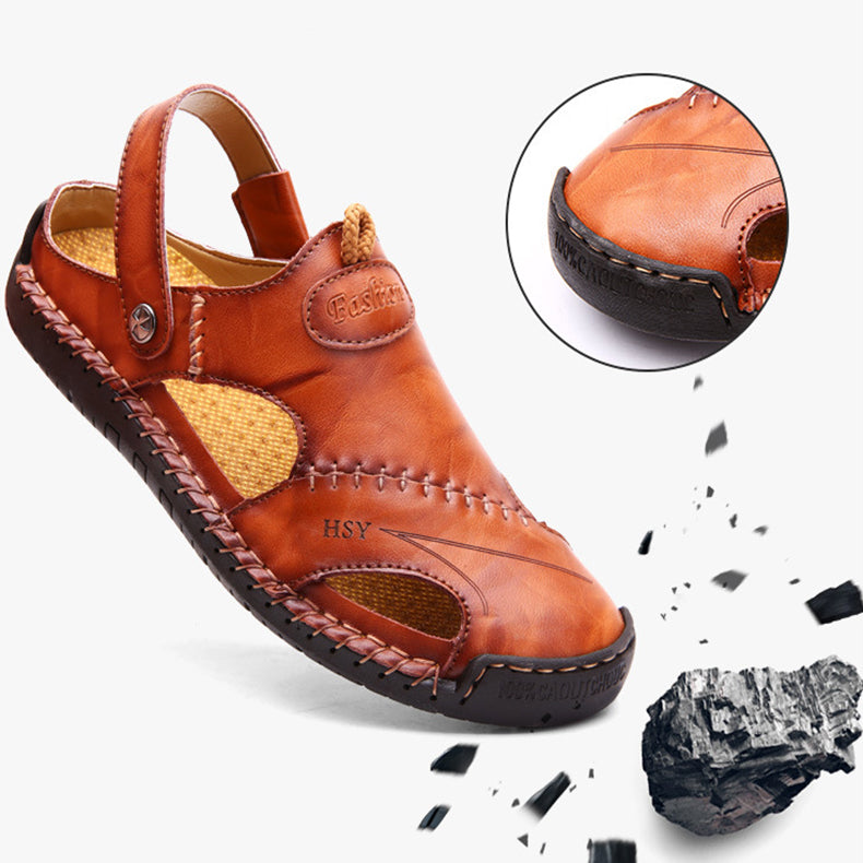 Sarah Express Men's Closed Toe Adjustable Beach Sandals