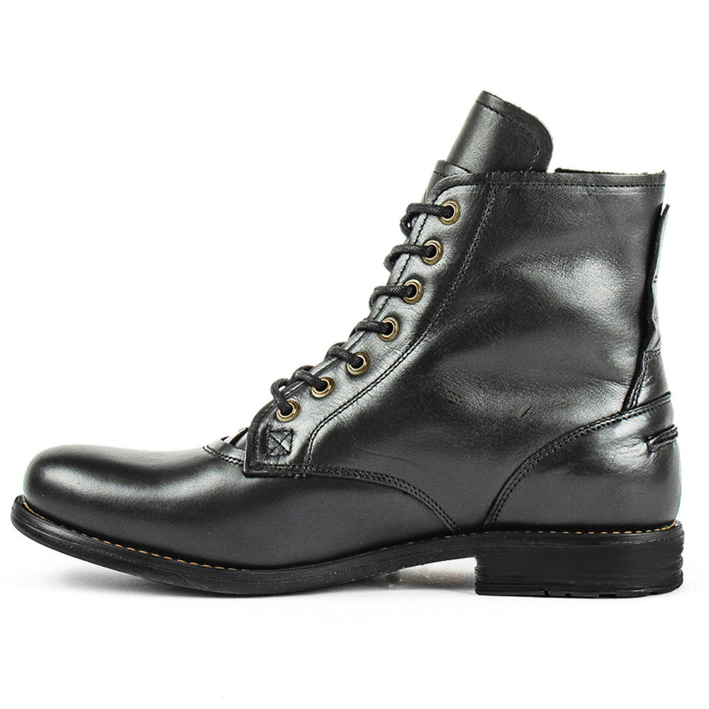 Sarah Express Men's Retro Lace-Up Knight Boots