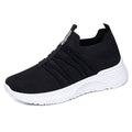 Sarah Express Breathable Flyknit Slip-On Casual Sneakers Black