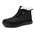 Sarah Express Men's Mid-Cut Winter Snow Boots Black