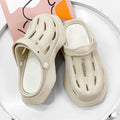 Sarah Express Lightweight EVA Casual Garden Clogs Beige