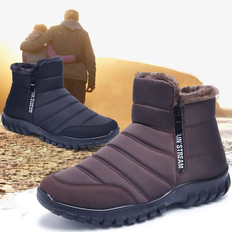 Sarah Express Men's Waterproof Winter Zipper Boots