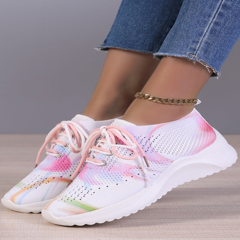 Sarah Express Colorful Graffiti Print Women's Sneakers