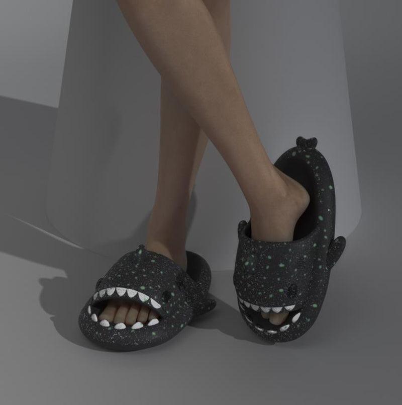 Sarah Express Shark Slippers Glow House Slippers