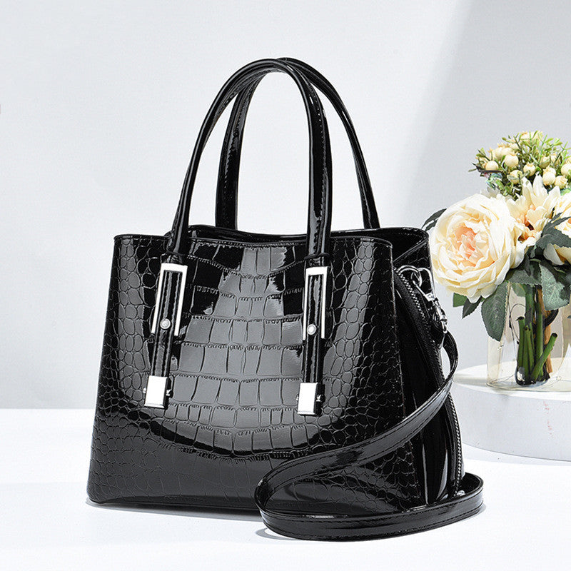 Sarah Express Crocodile Pattern Bucket Style Crossbody Bag