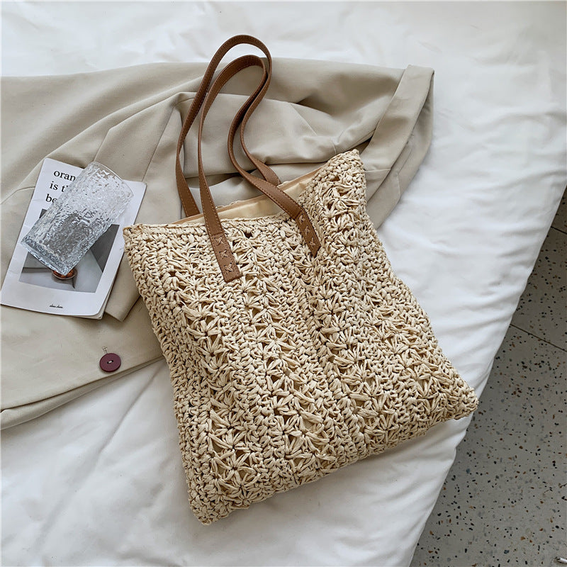 Sarah Express Woven Straw Large Capacity Tote Bag