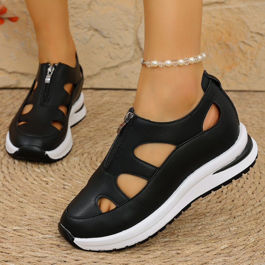 Sarah Express Chunky Sole Baotou Cutout Sandals