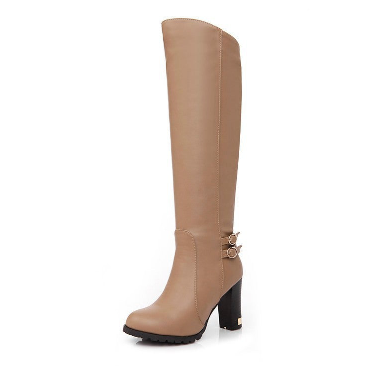 Sarah Express Chunky Heel Over-the-Knee Boots