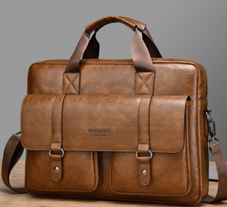 Sarah Express Men's Business Large-Capacity Waterproof Briefcase