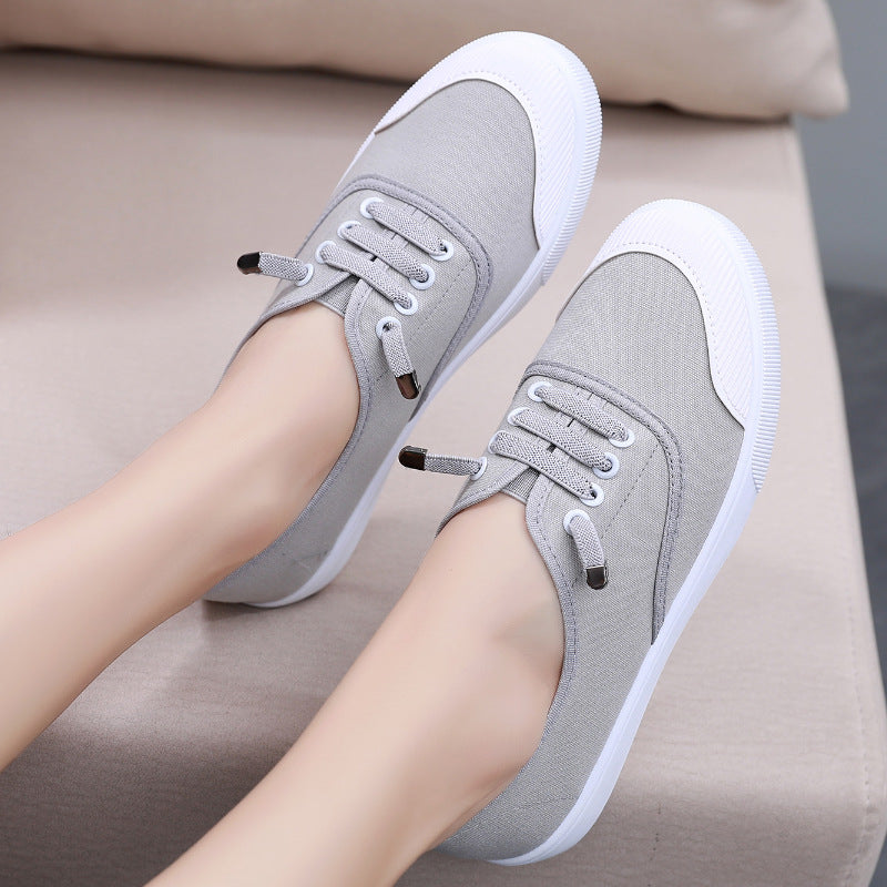 Sarah Express Women's Lightweight Canvas Slip-On Sneakers