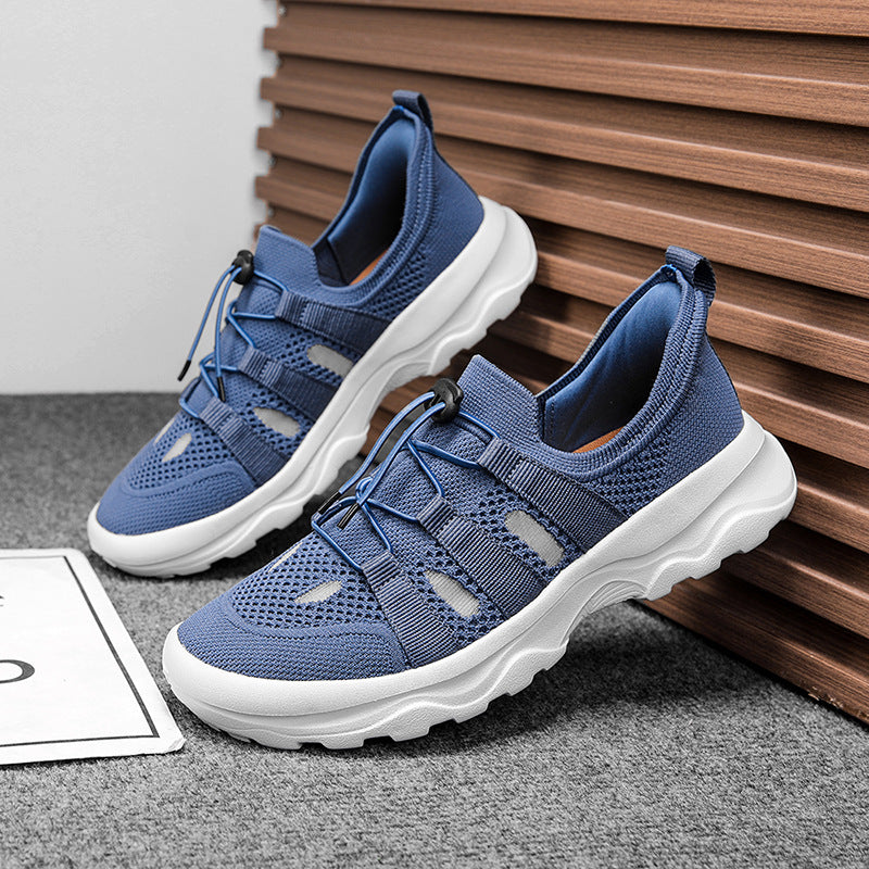 Sarah Express Men's Breathable Mesh Low-Top Sneakers