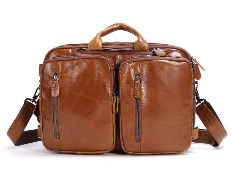 Sarah Express Multi-functional Leather Laptop Handbag