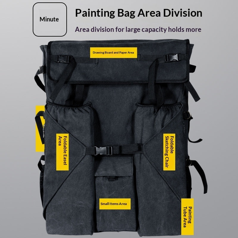 Sarah Express Canvas Drawing Board Backpack for Artists