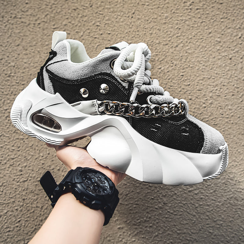 Sarah Express Men's Elevated Denim Casual Sneakers