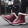 Sarah Express Women's Casual High-Top Winter Snow Boots S913 Red Cotton Padded Shoes