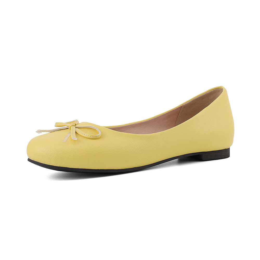 Sarah Express Wide Width Round Toe Dress Pumps PU Yellow