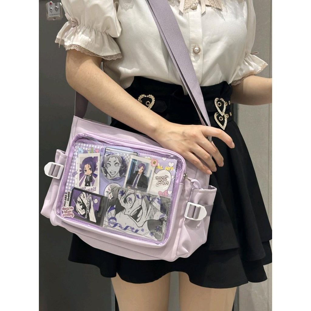 Sarah Express Artistic Transparent Canvas Shoulder Tote Bag