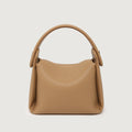 Sarah Express Genuine Leather Dumpling Shoulder Bag Milk Tea Color