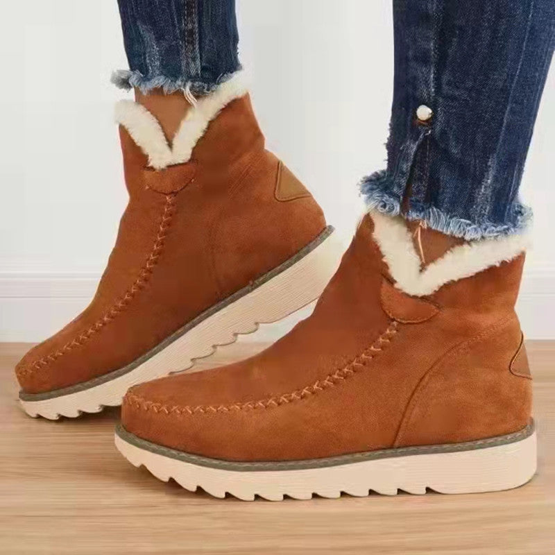 Sarah Express Plush Lined Casual Winter Snow Boots