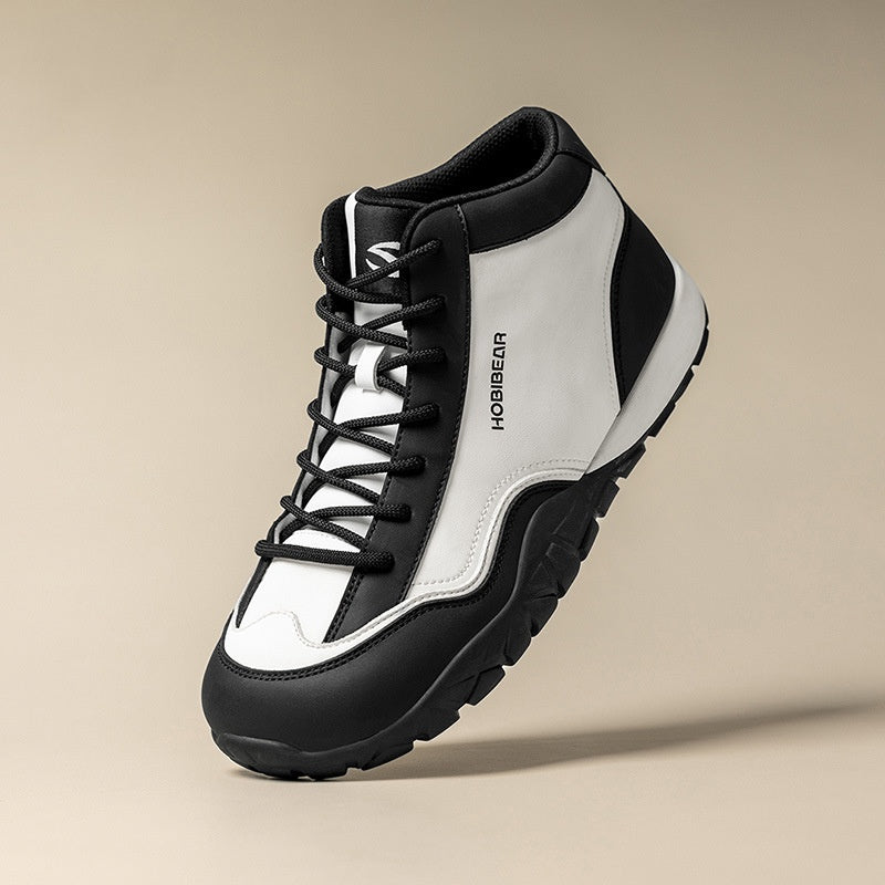 Sarah Express Sporty Lace-Up Mid-Height Casual Boots