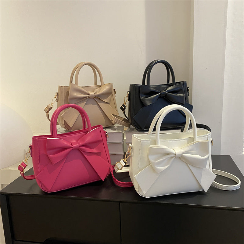 Sarah Express Retro Bow Square Crossbody Handbag