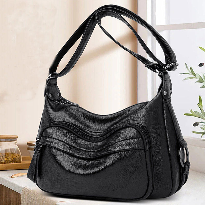 Sarah Express Multi-Pocket Structured Travel Shoulder Bag