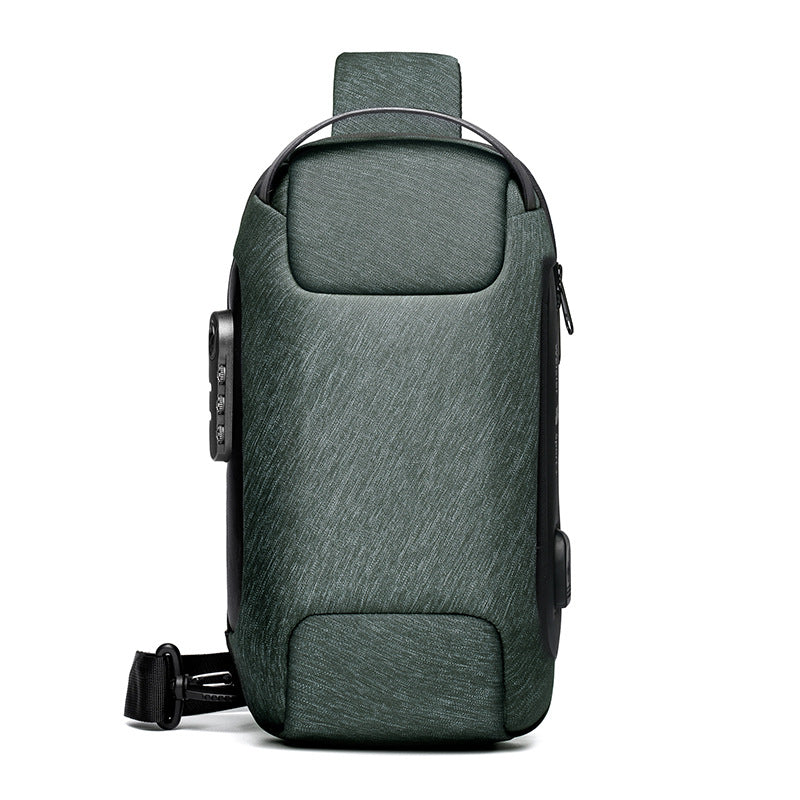 Sarah Express Waterproof Anti-Theft USB Chest Sling Bag