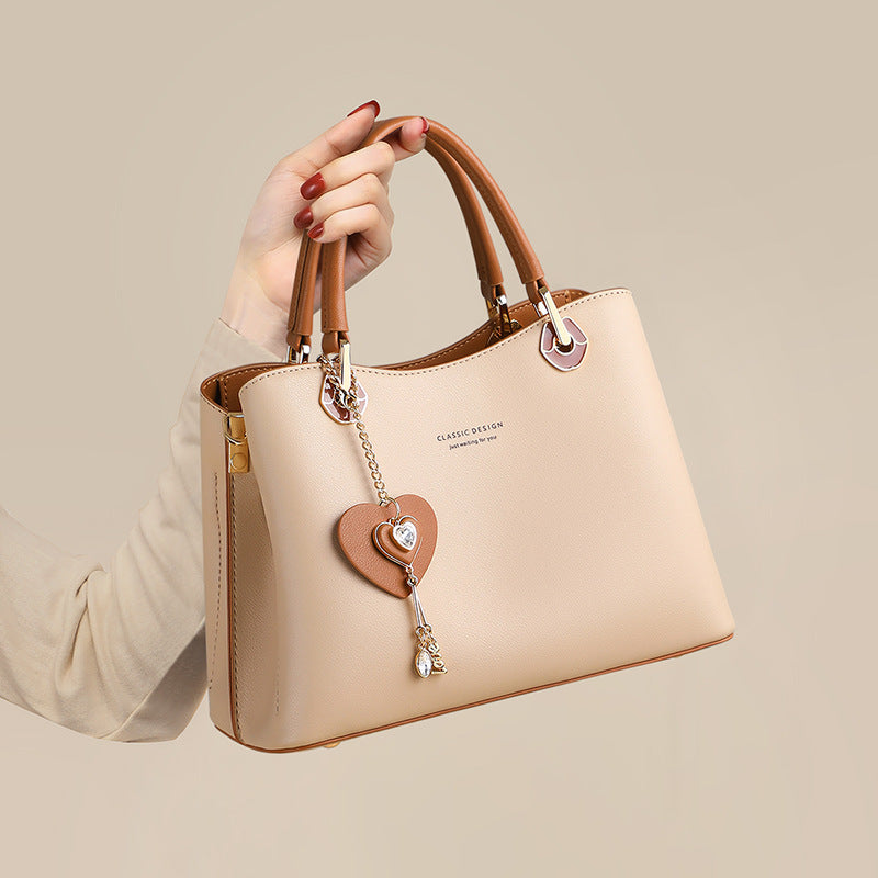 Sarah Express Genuine Leather Multi-functional Tote Crossbody Bag