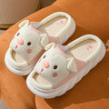 Cute Piggy Slippers Open Toe Linen Home Slipper Couples Women Men Cartoon Pig House Shoes – product detail alternate view 9