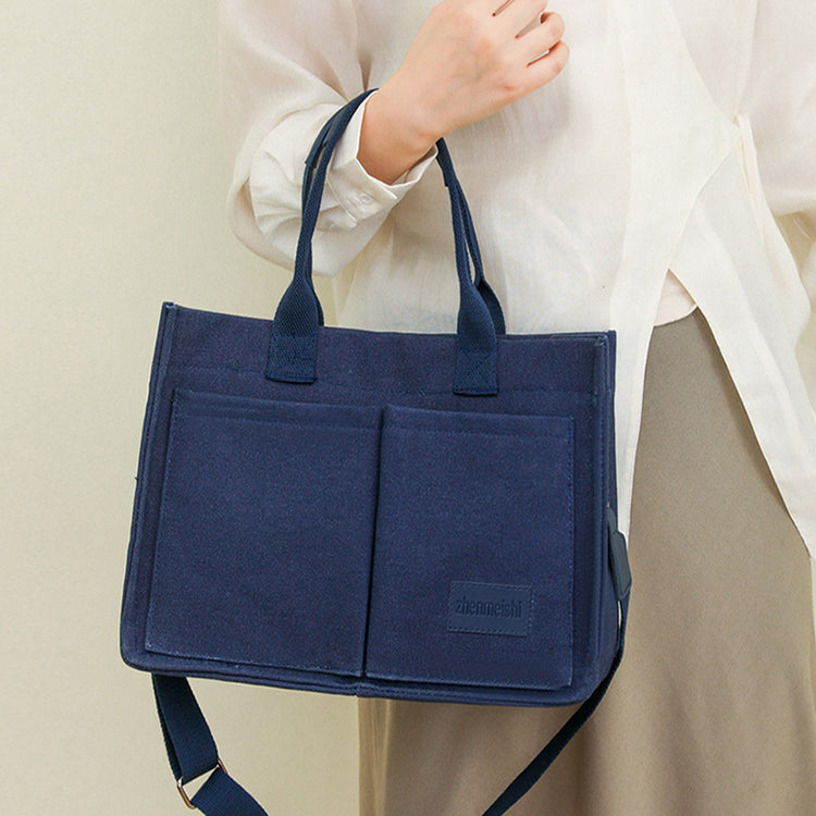 Sarah Express Canvas Multi-Pocket Shoulder Crossbody Bag