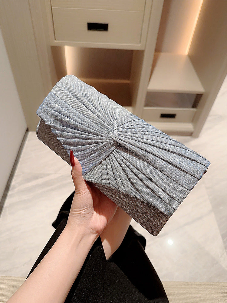 Sarah Express Pleated Evening Clutch Banquet Bag