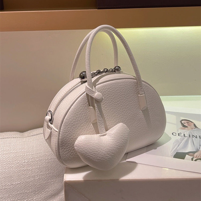 Sarah Express Heart Charm Pillow Crossbody Bag