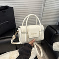 Sarah Express Quilted Minimalist Crossbody Bag White 18X12.5X8.5cm