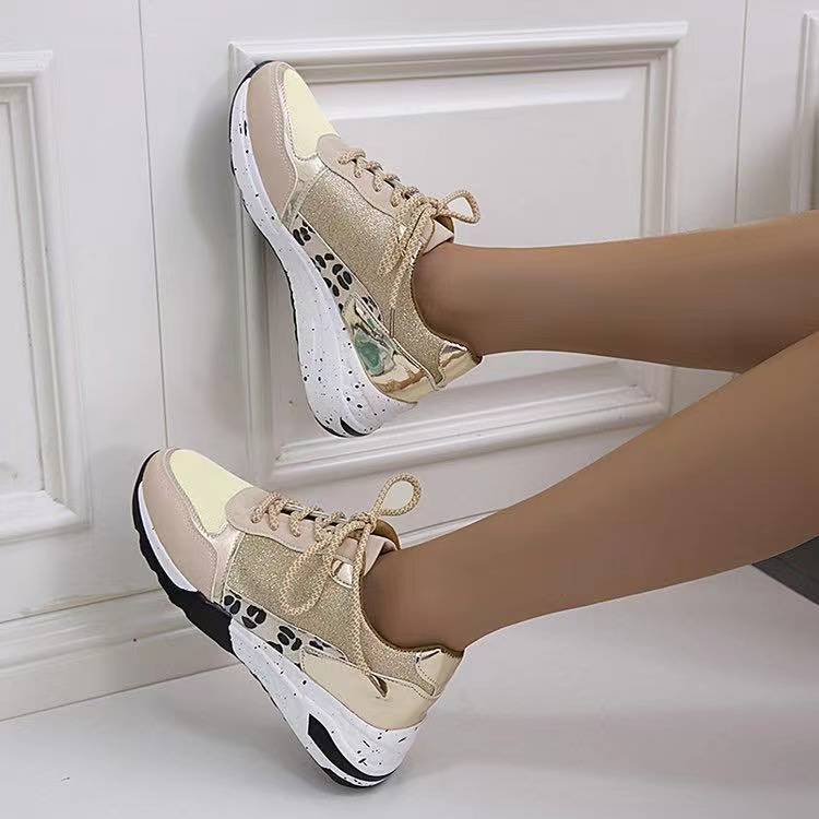 Sarah Express Women's Lace Up Wedge Sneakers