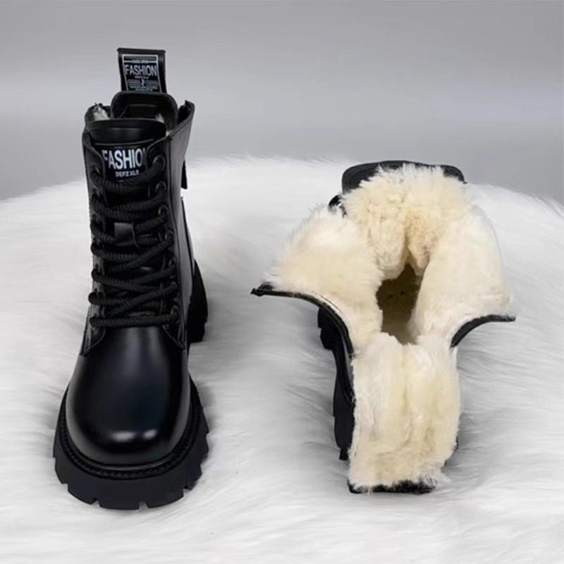Sarah Express Women's Padded Insulated Winter Boots Black