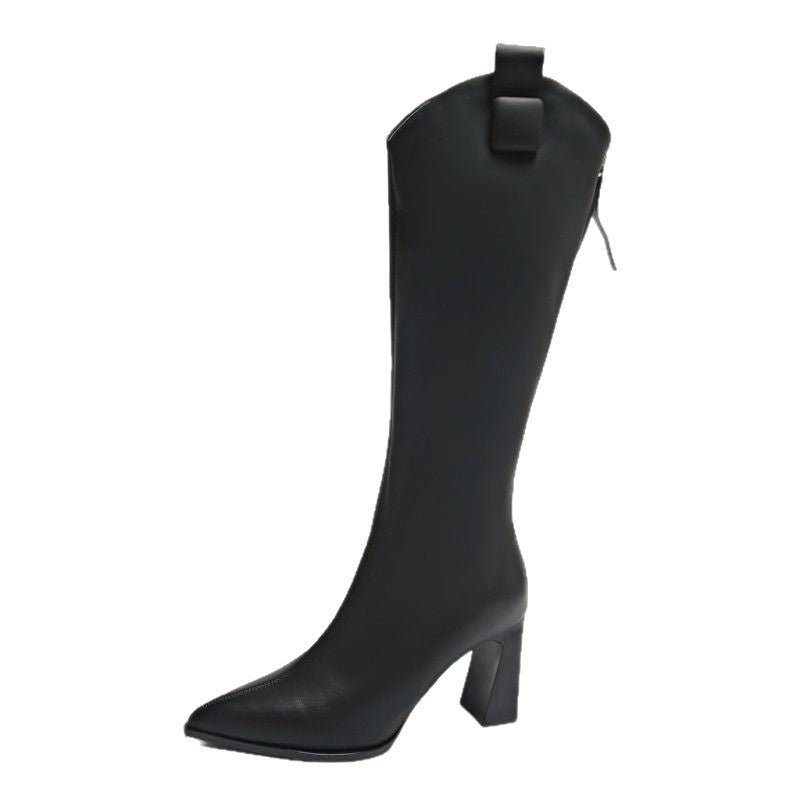Sarah Express Women's Knee-High Heeled Boots