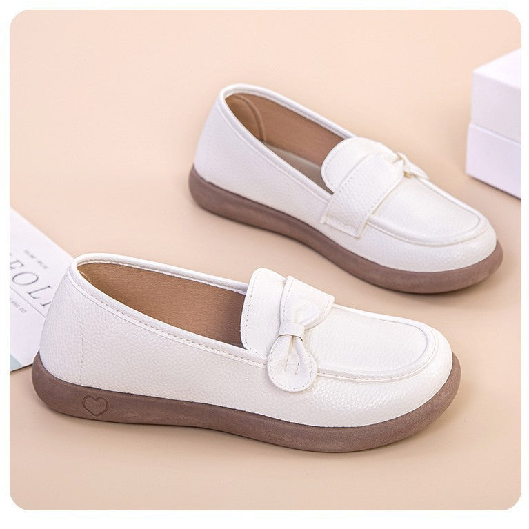 Sarah Express Breathable Slip-On Flat Loafers White