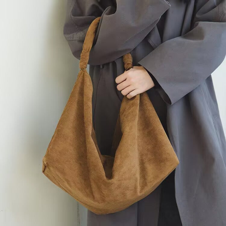 Sarah Express Large Capacity Suede Shoulder Bag