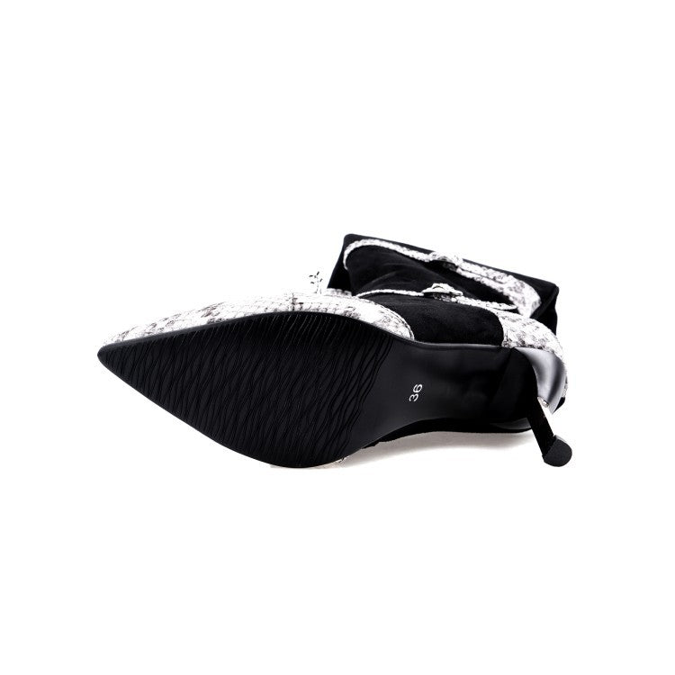 Sarah Express Pointed Toe Knee High Stiletto Boots