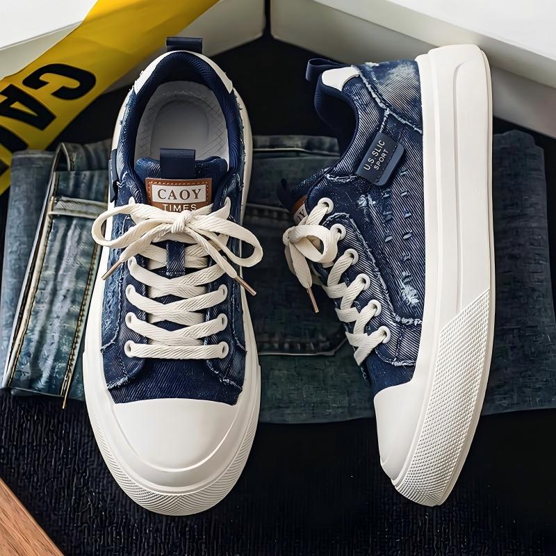 2026 Men's Summer Low-Top Canvas Skate Shoes, Platform Breathable Trendy Sneakers For Commute – product detail alternate view 3