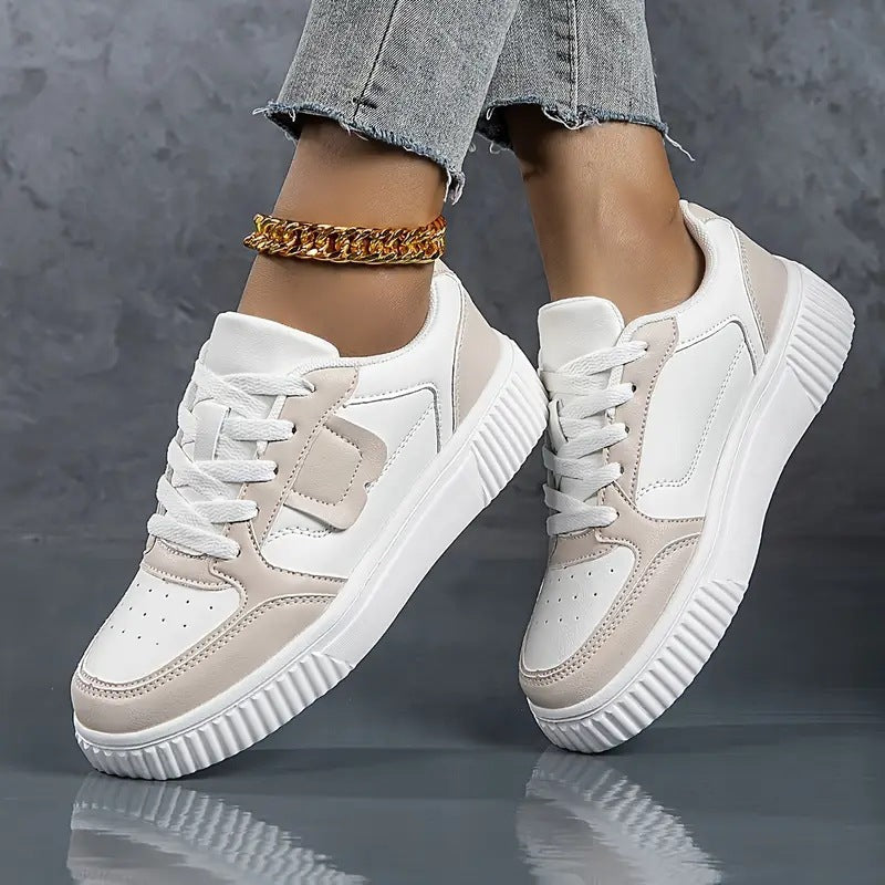 Sarah Express Women's Sporty Breathable Mesh Patchwork Sneakers