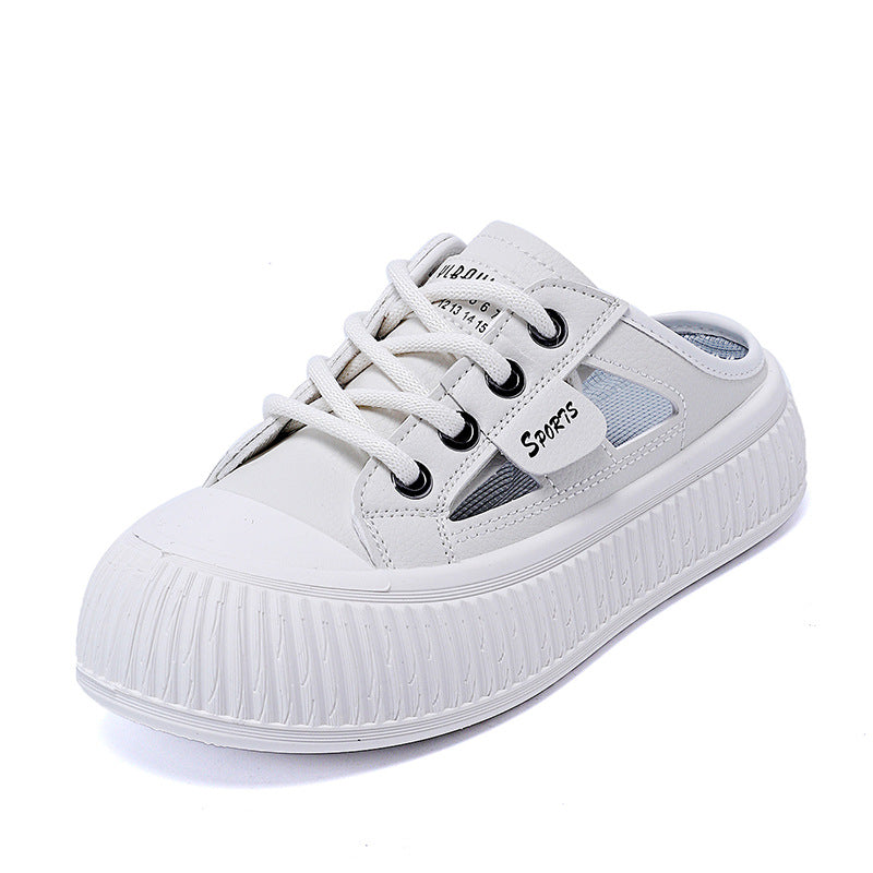 Sarah Express Women's Breathable Cutout Platform Slide Sneakers
