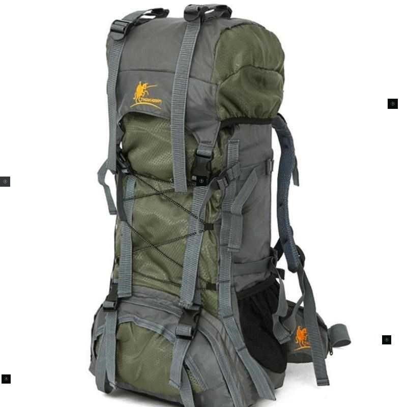 Sarah Express 60L Waterproof Hiking Travel Backpack Green
