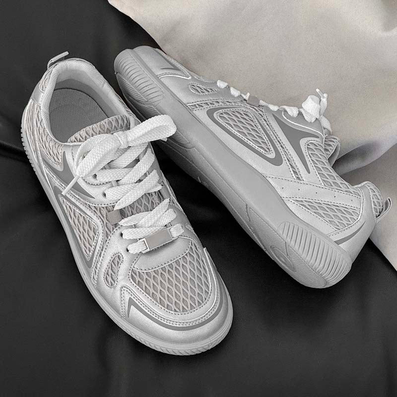 Men's 2026 Summer Trendy German Trainer Sneakers, Breathable Mesh Thick Sole Casual Student Footwear – product detail alternate view