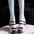 Sarah Express Sweet Side Cut-Out Platform Heels Pink