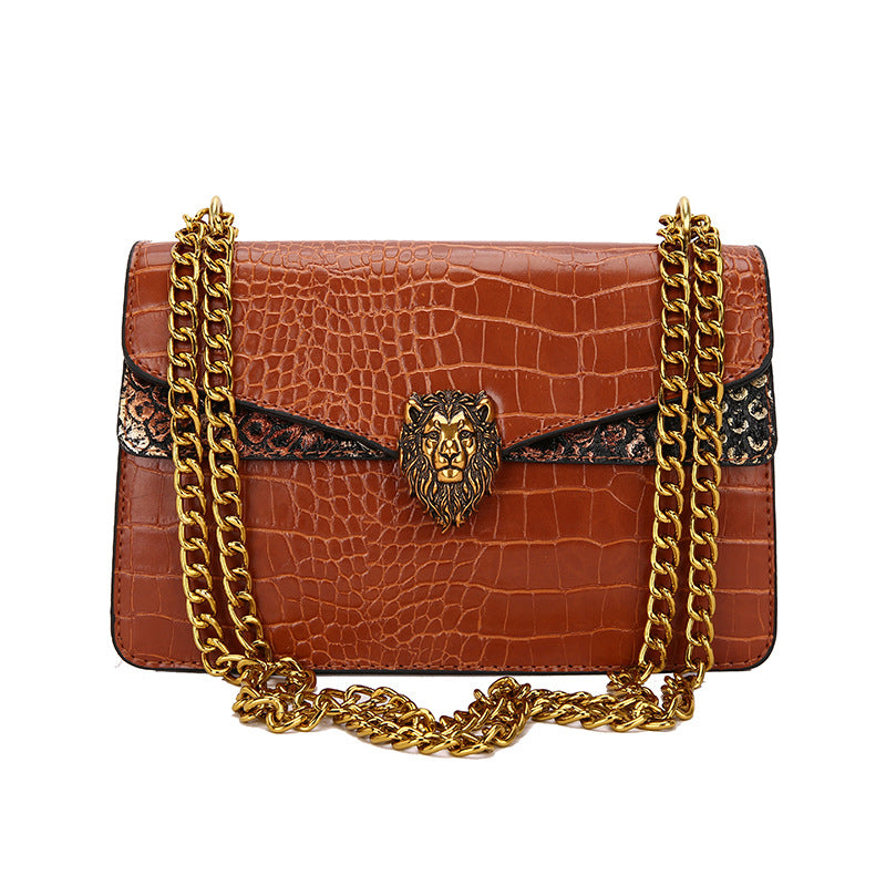 Retro Underarm Bag With Chain And Crocodile Pattern – product detail alternate view 15