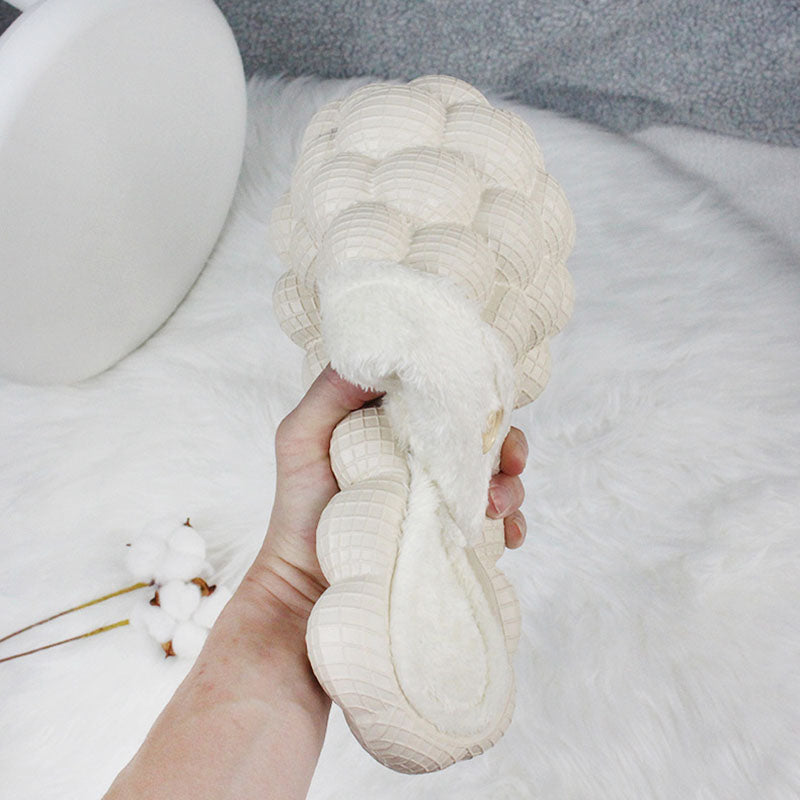 Sarah Express Plush Bubble Home Slippers