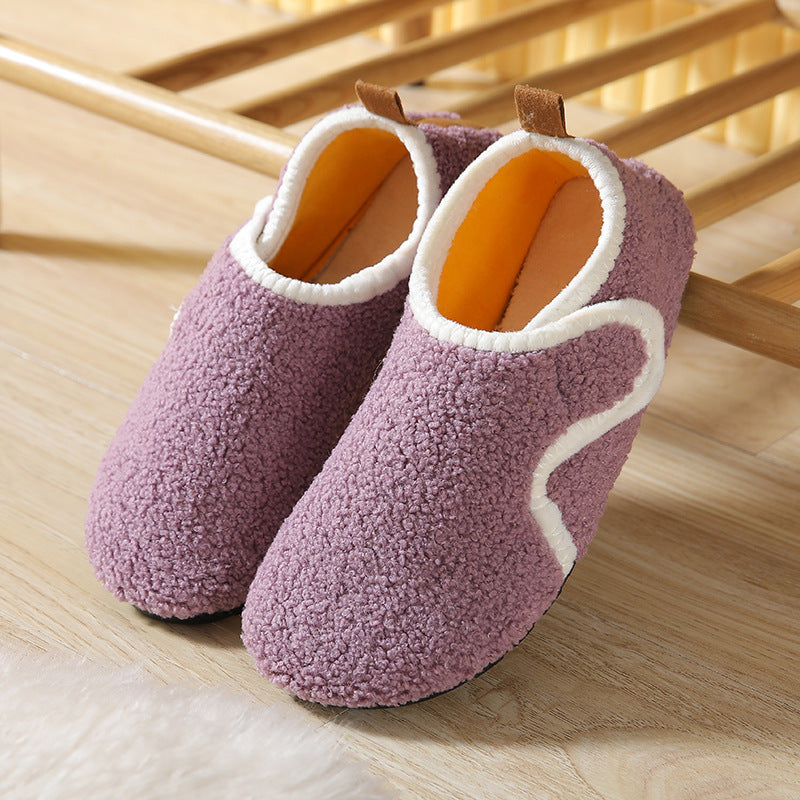Sarah Express Unisex Indoor Fleece Lined Sock Boots Purple