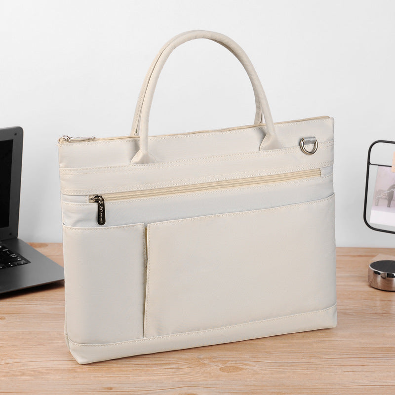 Sarah Express Business Laptop Briefcase with Zipper Closure